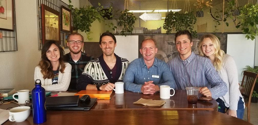 GSA Breakfast Club at Cranford's Tea Tavern in Downtown Greeley. Special Guest Jon Smail (Greeley City Councilperson; middle left). 